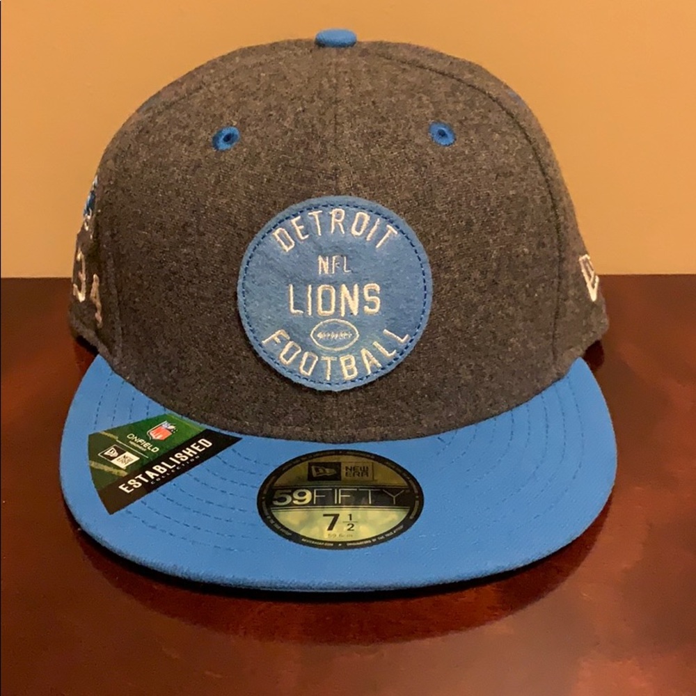 Detroit Lions New Era 59Fifty Fitted 7 1/2 Hat Cap